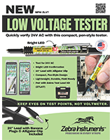 Flyer -  Zebra Instruments Low Voltage Tester